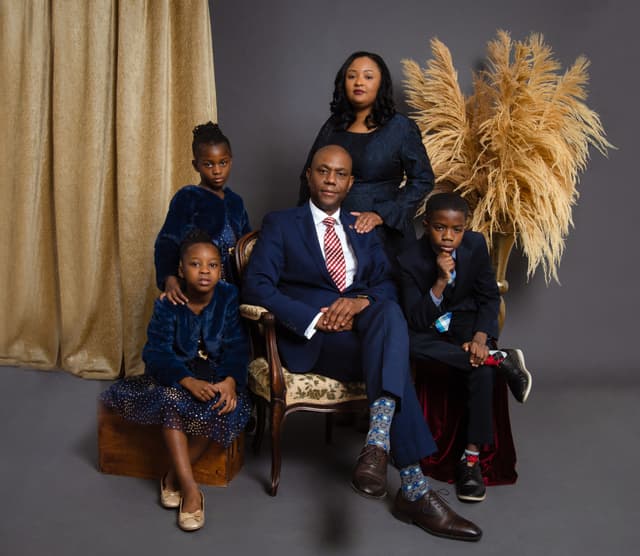 Pastor Eddly B. Benoit with his family